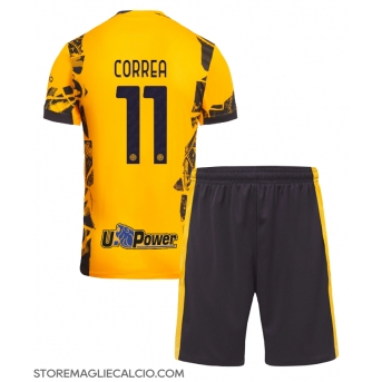 Inter Milan Joaquin Correa #11 Maglia Gara Terza Repliche 2024-25 Bambino Maniche Corte